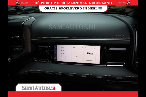 Dodge Ram 1500 LIMITED NIGHT HIGH OUTPUT 540PK 706 Nm 2025 | XB9 | MASSAGE | BOM VOL | CREW CAB | DUBBELE CABINE | GRIJSKENTEKEN | DE MEEST LUXUEUZE en BEGEERDE Pick-up | VOORRAAD NR 2302 - 7425