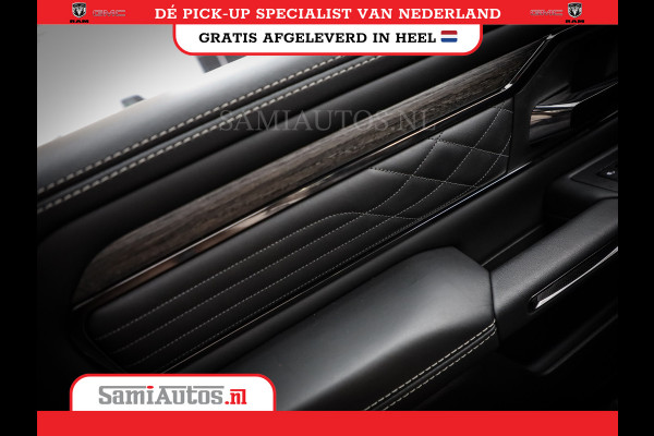 Dodge Ram 1500 LIMITED NIGHT HIGH OUTPUT 540PK 706 Nm 2025 | XB9 | MASSAGE | BOM VOL | CREW CAB | DUBBELE CABINE | GRIJSKENTEKEN | DE MEEST LUXUEUZE en BEGEERDE Pick-up | VOORRAAD NR 2302 - 7425