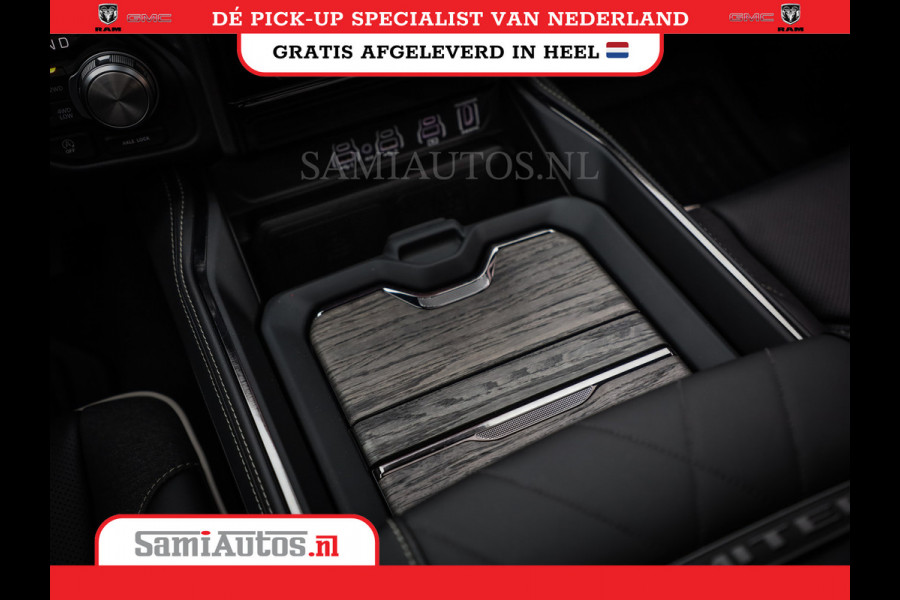 Dodge Ram 1500 LIMITED NIGHT HIGH OUTPUT 540PK 706 Nm 2025 | XB9 | MASSAGE | BOM VOL | CREW CAB | DUBBELE CABINE | GRIJSKENTEKEN | DE MEEST LUXUEUZE en BEGEERDE Pick-up | VOORRAAD NR 2302 - 7425