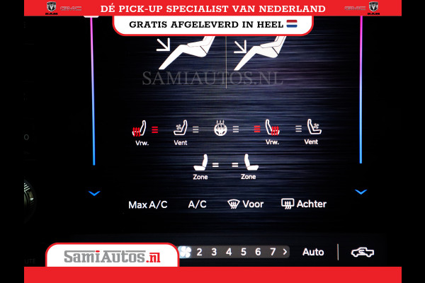 Dodge Ram 1500 LIMITED NIGHT HIGH OUTPUT 540PK 706 Nm 2025 | XB9 | MASSAGE | BOM VOL | CREW CAB | DUBBELE CABINE | GRIJSKENTEKEN | DE MEEST LUXUEUZE en BEGEERDE Pick-up | VOORRAAD NR 2302 - 7425