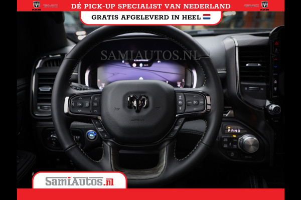 Dodge Ram 1500 LIMITED NIGHT HIGH OUTPUT 540PK 706 Nm 2025 | XB9 | MASSAGE | BOM VOL | CREW CAB | DUBBELE CABINE | GRIJSKENTEKEN | DE MEEST LUXUEUZE en BEGEERDE Pick-up | VOORRAAD NR 2302 - 7425