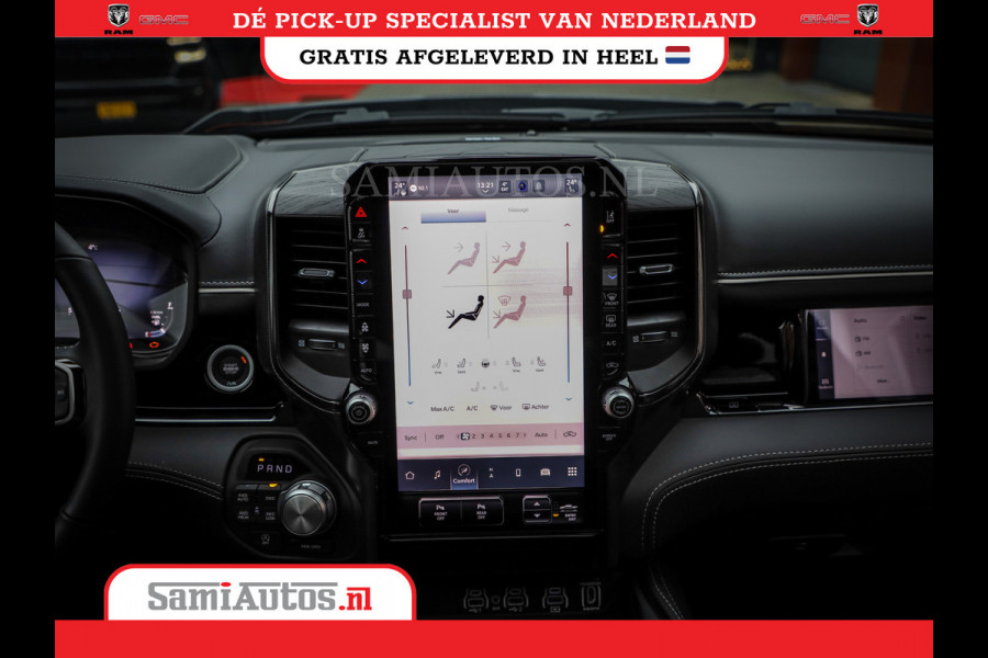 Dodge Ram 1500 LIMITED NIGHT HIGH OUTPUT 540PK 706 Nm 2025 | XB9 | MASSAGE | BOM VOL | CREW CAB | DUBBELE CABINE | GRIJSKENTEKEN | DE MEEST LUXUEUZE en BEGEERDE Pick-up | VOORRAAD NR 2302 - 7425