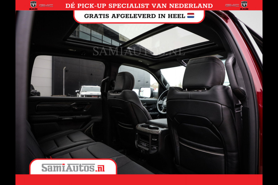 Dodge Ram 1500 LIMITED NIGHT HIGH OUTPUT 540PK 706 Nm 2025 | XB9 | MASSAGE | BOM VOL | CREW CAB | DUBBELE CABINE | GRIJSKENTEKEN | DE MEEST LUXUEUZE en BEGEERDE Pick-up | VOORRAAD NR 2302 - 7425