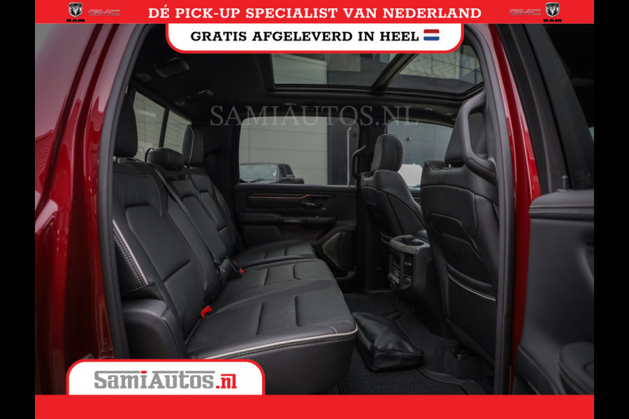 Dodge Ram 1500 LIMITED NIGHT HIGH OUTPUT 540PK 706 Nm 2025 | XB9 | MASSAGE | BOM VOL | CREW CAB | DUBBELE CABINE | GRIJSKENTEKEN | DE MEEST LUXUEUZE en BEGEERDE Pick-up | VOORRAAD NR 2302 - 7425