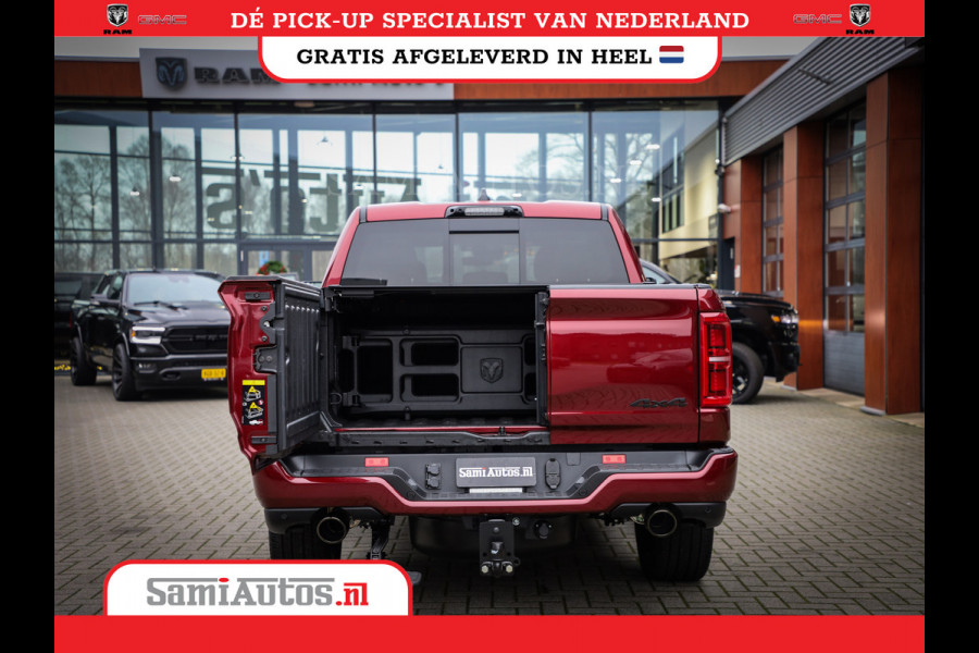 Dodge Ram 1500 LIMITED NIGHT HIGH OUTPUT 540PK 706 Nm 2025 | XB9 | MASSAGE | BOM VOL | CREW CAB | DUBBELE CABINE | GRIJSKENTEKEN | DE MEEST LUXUEUZE en BEGEERDE Pick-up | VOORRAAD NR 2302 - 7425