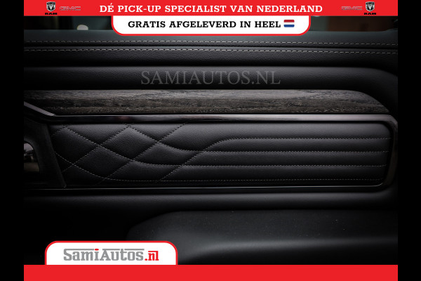 Dodge Ram 1500 LIMITED NIGHT HIGH OUTPUT 540PK 706 Nm 2025 | XB9 | MASSAGE | BOM VOL | CREW CAB | DUBBELE CABINE | GRIJSKENTEKEN | DE MEEST LUXUEUZE en BEGEERDE Pick-up | VOORRAAD NR 2302 - 7425