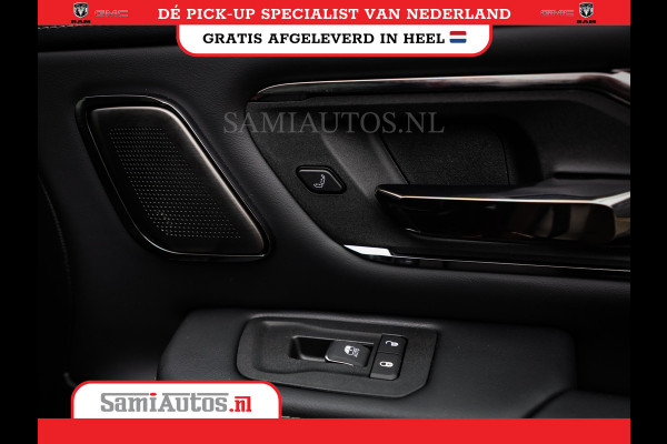 Dodge Ram 1500 LIMITED NIGHT HIGH OUTPUT 540PK 706 Nm 2025 | XB9 | MASSAGE | BOM VOL | CREW CAB | DUBBELE CABINE | GRIJSKENTEKEN | DE MEEST LUXUEUZE en BEGEERDE Pick-up | VOORRAAD NR 2302 - 7425
