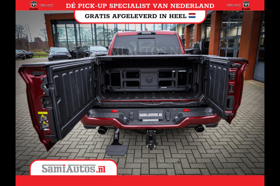 Dodge Ram 1500 LIMITED NIGHT HIGH OUTPUT 540PK 706 Nm 2025 | XB9 | MASSAGE | BOM VOL | CREW CAB | DUBBELE CABINE | GRIJSKENTEKEN | DE MEEST LUXUEUZE en BEGEERDE Pick-up | VOORRAAD NR 2302 - 7425