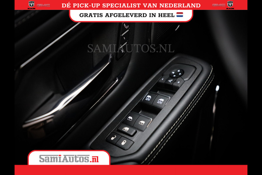 Dodge Ram 1500 LIMITED NIGHT HIGH OUTPUT 540PK 706 Nm 2025 | XB9 | MASSAGE | BOM VOL | CREW CAB | DUBBELE CABINE | GRIJSKENTEKEN | DE MEEST LUXUEUZE en BEGEERDE Pick-up | VOORRAAD NR 2302 - 7425