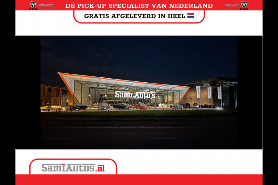 Dodge Ram PREMIUM | MAY 2025 BOM VOL | HEAD UP + 14.4 INCH SCHERM | LUCHTVERING | 420PK 636 Nm | PRIJS MET LPG EN COVER EN GARANTIE | DUBBELE CABINE | PICK UP | 5 PERSOONS | DC | GRIJSKENTEKEN | VOORRAAD NR 2288 - 4952