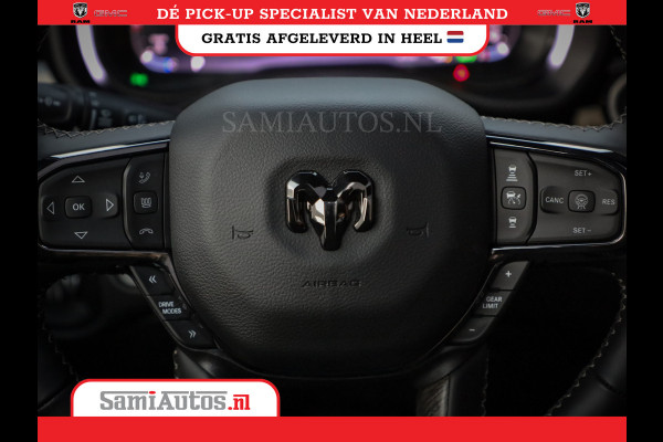 Dodge Ram 1500 LIMITED NIGHT H.O 540PK 706 Nm | XB9 | MASSAGE | BOM VOL | PW7 WHITE | CREW CAB | DUBBELE CABINE | GRIJSKENTEKEN | VOORRAAD NR 2336 - 7700