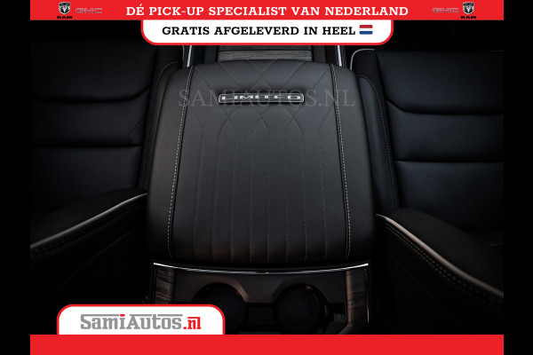 Dodge Ram 1500 LIMITED NIGHT H.O 540PK 706 Nm | XB9 | MASSAGE | BOM VOL | PW7 WHITE | CREW CAB | DUBBELE CABINE | GRIJSKENTEKEN | VOORRAAD NR 2336 - 7700