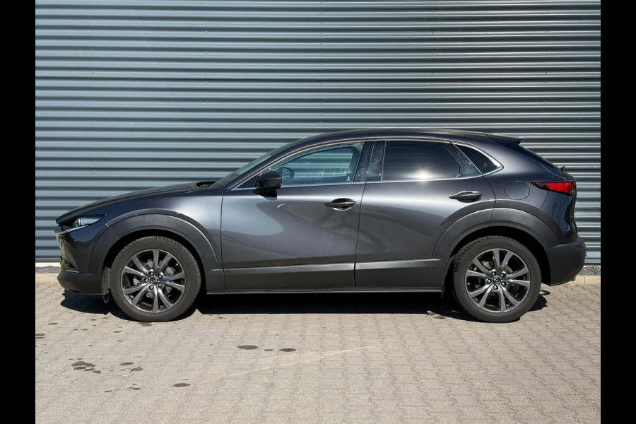 Mazda CX-30 2.0 e-SkyActiv-X M Hybrid Luxury 180pk | Afneembare Trekhaak | Adaptive Cruise | Lederen Sportstoelen Memory | Head Up | Keyless | Apple Carplay |