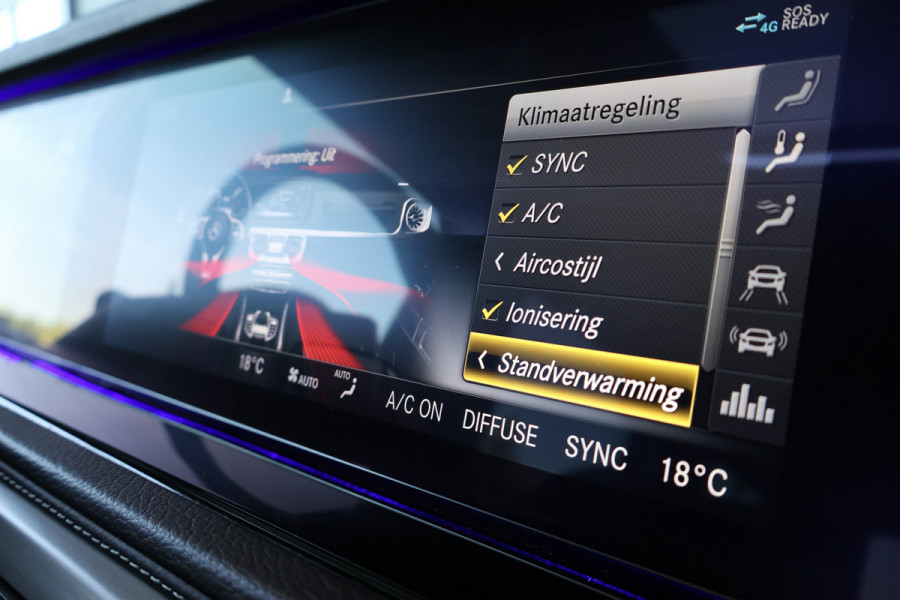 Mercedes-Benz G-Klasse 63 AMG KLASSE | MASSAGE | ADAPTIVE CRUISE | STOELVERKOELING & VERWARMING | PANORAMADAK | TREKHAAK | BURMESTER | SFEERVERLICHTING G63