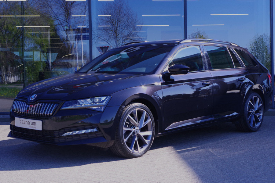 Škoda Superb Combi 1.4 TSI iV 218 PK Sportline BNS PHEV, Panoramadak, Trekhaak, 4 x Stoelverwarming, DCC