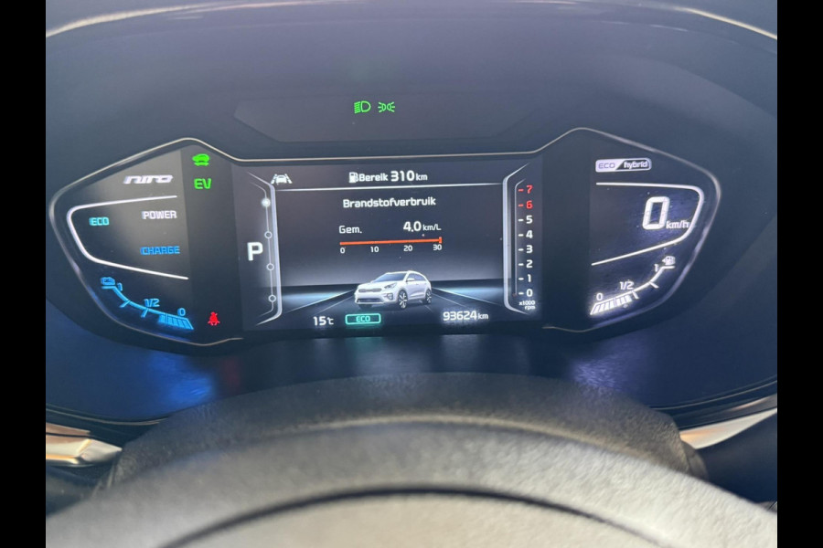 Kia Niro 1.6 GDi Hybrid Pano Schuifdak Cruise control adaptief Parkeersensor v/a Stoel- stuurverwarming
