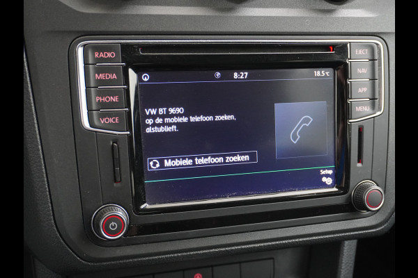 Volkswagen Caddy 1.4TGI Autom. Aardgas 5-Persoons Trekhaak Navi Ecc Cruise control Signaleringsverlichting Lmv Pdc 2X Schuifdeur Privacy Glas Stoel+Voorruitverwarming Licht & Zicht pakket Trendline Geel kenteken Ecofuel Aardgas/Benzine 1e Eigenaar 1.400KG Trekgewicht