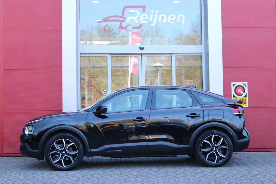 Citroën Ë-C4 FEEL PACK 136PK 50 kWh | ACHTERUITRIJ CAMERA | NAVIGATIE | APPLE CARPLAY/ANDROID AUTO | LED KOPLAMPEN | CLIMATE CONTROL | CRUISE CONTROL | 18" LICHTMETALEN VELGEN | DAB+ RADIO |