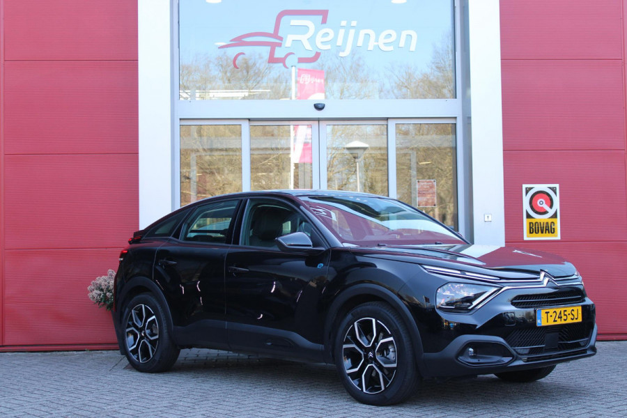 Citroën Ë-C4 FEEL PACK 136PK 50 kWh | ACHTERUITRIJ CAMERA | NAVIGATIE | APPLE CARPLAY/ANDROID AUTO | LED KOPLAMPEN | CLIMATE CONTROL | CRUISE CONTROL | 18" LICHTMETALEN VELGEN | DAB+ RADIO |