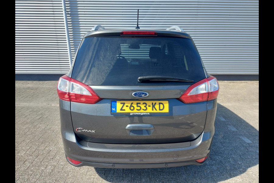 Ford Grand C-Max 1.0 Titanium, airco,cruise,navigatie/camera,stoel/stuurverwarming,voorruit verwarmd,parkeersensoren,