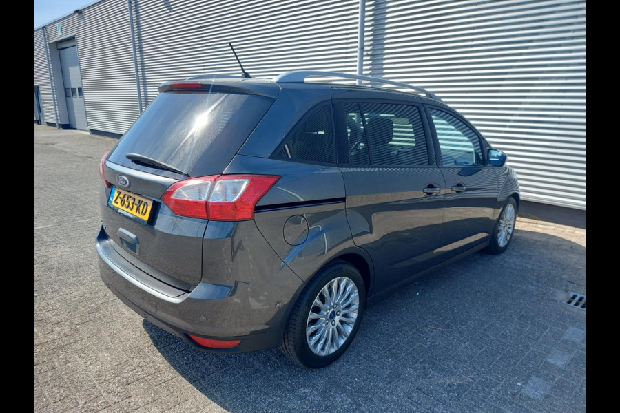 Ford Grand C-Max 1.0 Titanium, airco,cruise,navigatie/camera,stoel/stuurverwarming,voorruit verwarmd,parkeersensoren,