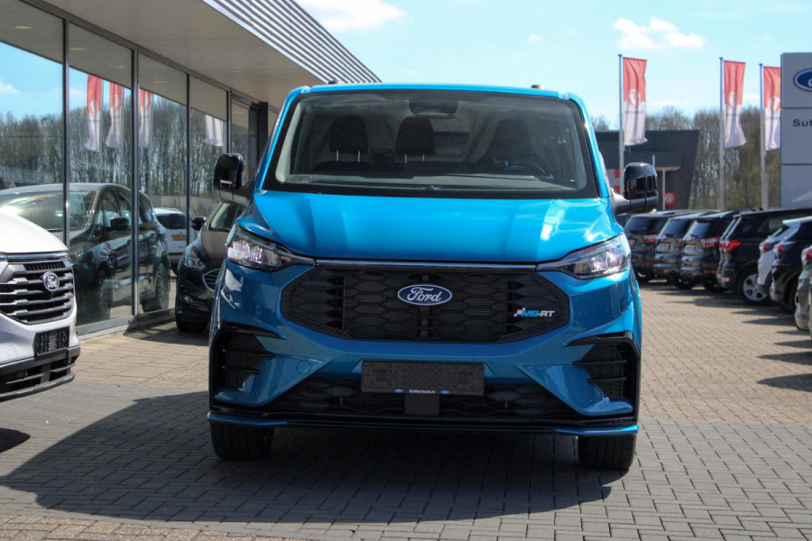 Ford Transit Custom 320 2.0 TDCI L2H1 MS-RT AWD Digital Aqua Blue | Dubbele zijschuifdeur | Inklapbare trekhaak | Navigatie systeem | Centrale dubbele vergrendeling | AGM accu | Handmatige regeneratie roetfilter | Centrale dubbele vergrendeling |  Wis/was achter | Vehicle Integration System