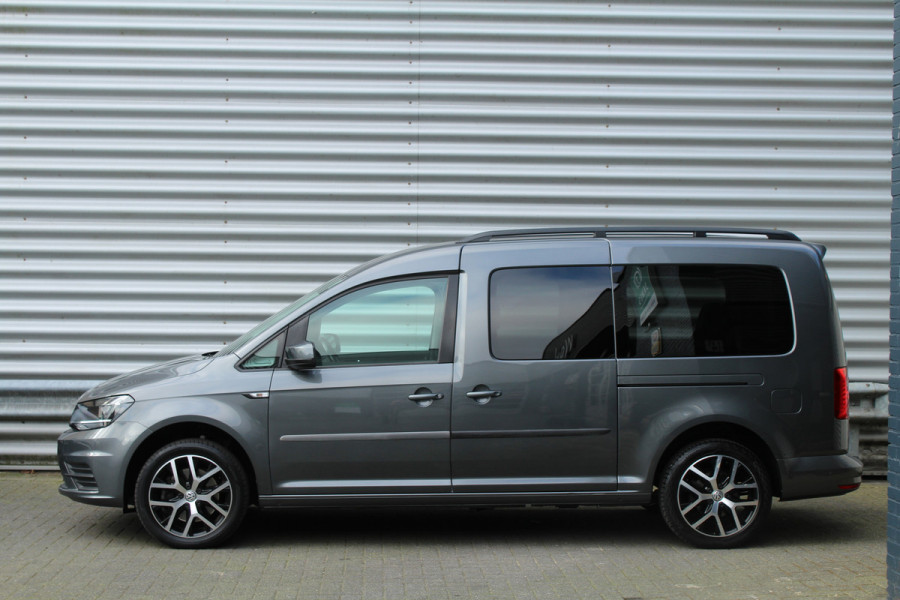 Volkswagen Caddy Maxi 1.4 TSI 126pk Trendline DSG7 7p Clima Cruise Navi Leder 17"LMV Dakreling Trekhaak 1350kg