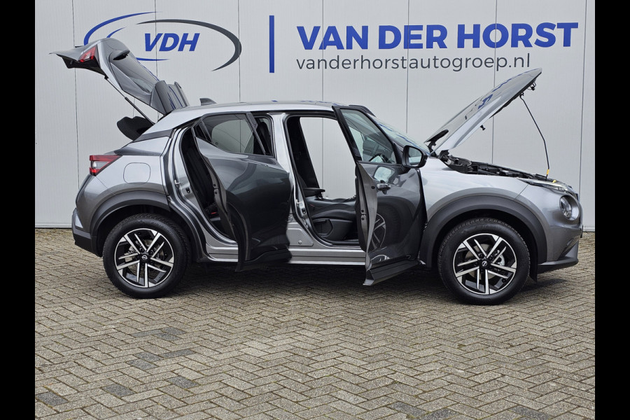 Nissan Juke 1.0-114 pk DIG-T N-Connecta -NIEUWSTE MODEL- Maar liefst ruim €. 11.000,- VOORDEEL: van €. 37.250,- voor €. 25.895,-  ! Slechts 2.800km ! Navigatie, Climate cntrl, Cruise Cntrl, Lane Assist. Metallic lak, LM wielen, Stoel-, stuur- en voorraamverw., Keyless