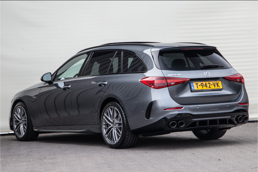 Mercedes-Benz C-Klasse Estate AMG 43 4MATIC Burmester, Distronic, Nappa Leder, Pano, Achterasbesturing, 408pk