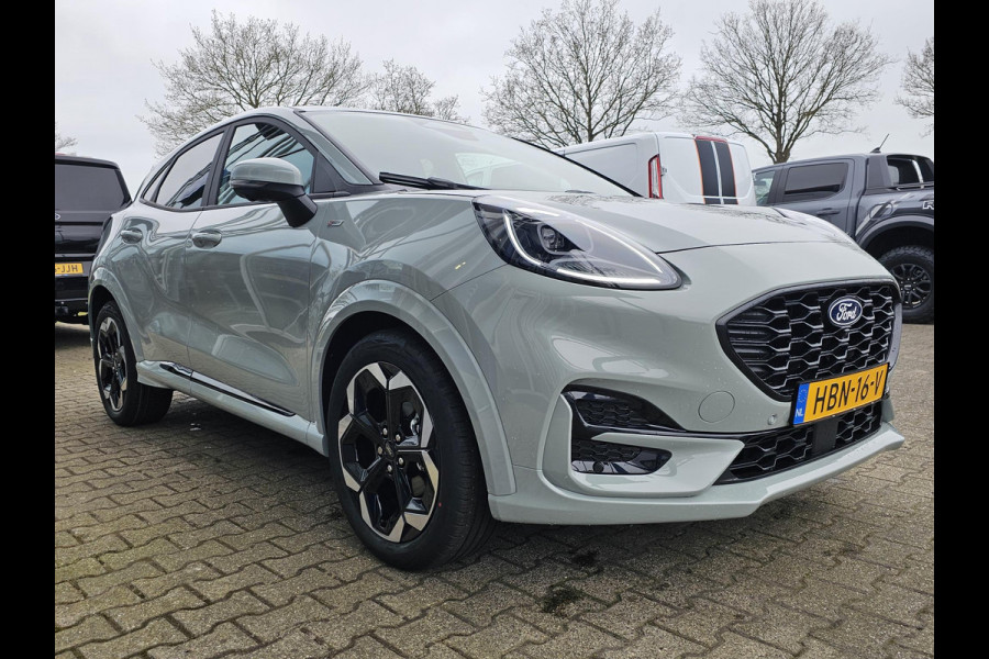 Ford Puma 1.0 EcoBoost Hybrid ST-Line X | Voorraad! direct rijden! | Automaat | Winterpack | Driver Assistance Pack | Cactus grey!