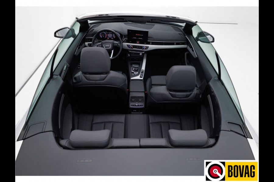 Audi A5 Cabriolet 40 TFSI 204 PK Prestige+ Advanced | Virtual cockpit | Matrix Led | Leer | Stoelverwarming | Airscarf | Zwarte kap, Navigatie, 18" LMV,  Adapive Cruise, PDC, Camera