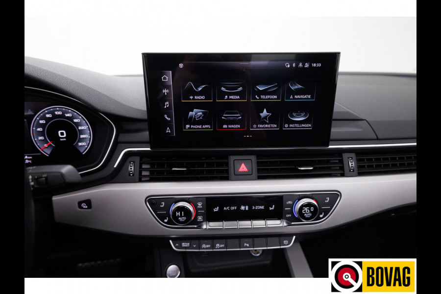 Audi A5 Cabriolet 40 TFSI 204 PK Prestige+ Advanced | Virtual cockpit | Matrix Led | Leer | Stoelverwarming | Airscarf | Zwarte kap, Navigatie, 18" LMV,  Adapive Cruise, PDC, Camera