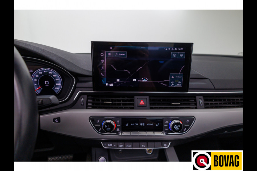 Audi A5 Cabriolet 40 TFSI 204 PK Prestige+ Advanced | Virtual cockpit | Matrix Led | Leer | Stoelverwarming | Airscarf | Zwarte kap, Navigatie, 18" LMV,  Adapive Cruise, PDC, Camera