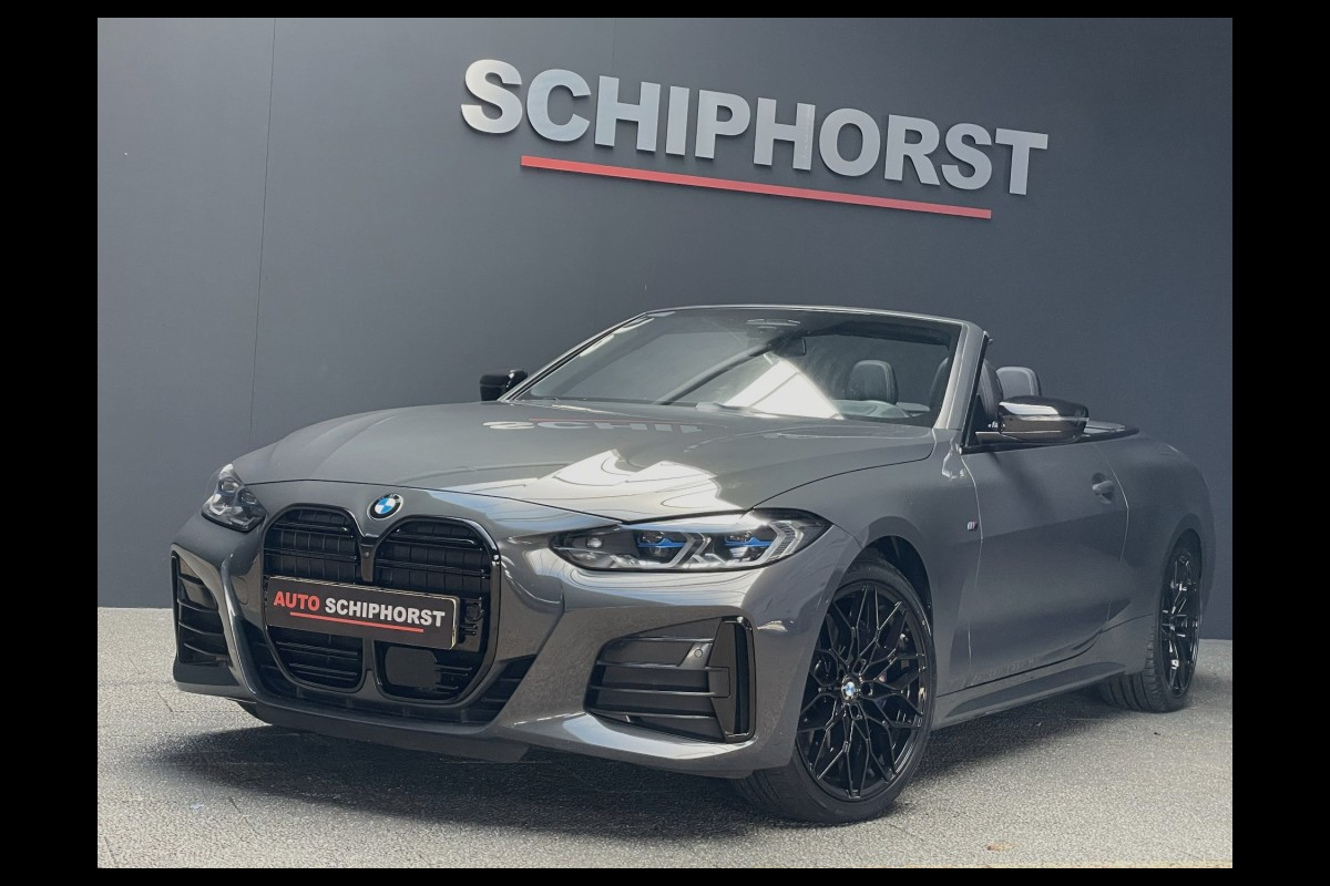 BMW 4 Serie Cabrio M440I laser/acc/head-up/dravitgrau/harmankardon/trekhaak BMW 4 Serie Cabrio M440I laser/acc/head-up/dravitgrau/harmankardon/trekhaak