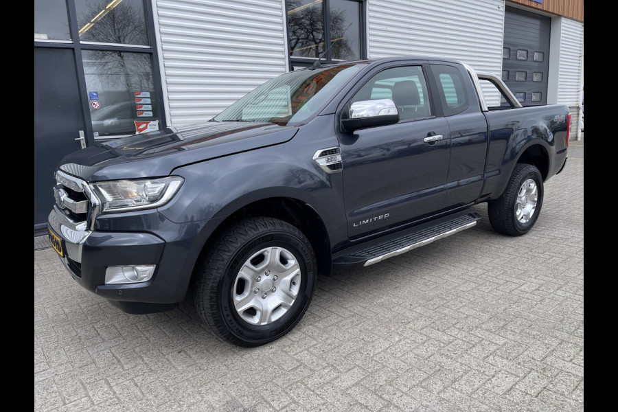 Ford Ranger 2.2 TDCi 160pk automaat 4x4 Limited Supercab / rijklaar € 22.950 ex btw / lease vanaf € 446 / airco / cruise / navi / leer / trekhaak 3500 kg !