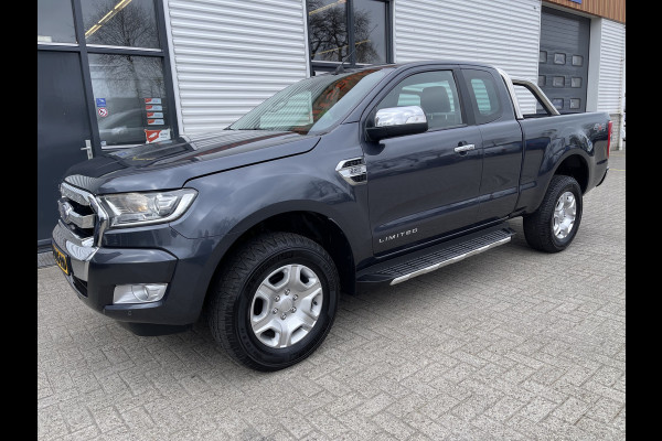 Ford Ranger 2.2 TDCi 160pk automaat 4x4 Limited Supercab / rijklaar € 22.950 ex btw / lease vanaf € 446 / airco / cruise / navi / leer / trekhaak 3500 kg !