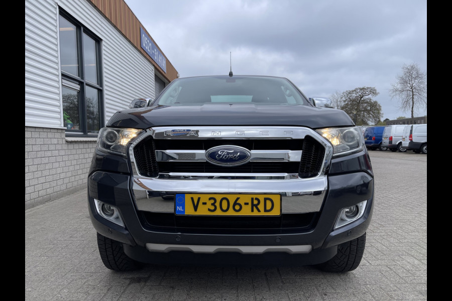 Ford Ranger 2.2 TDCi 160pk automaat 4x4 Limited Supercab / rijklaar € 22.950 ex btw / lease vanaf € 446 / airco / cruise / navi / leer / trekhaak 3500 kg !