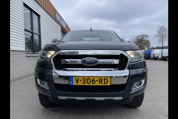 Ford Ranger 2.2 TDCi 160pk automaat 4x4 Limited Supercab / rijklaar € 22.950 ex btw / lease vanaf € 446 / airco / cruise / navi / leer / trekhaak 3500 kg !
