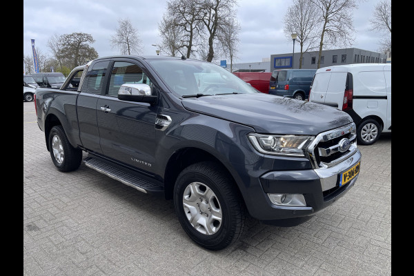 Ford Ranger 2.2 TDCi 160pk automaat 4x4 Limited Supercab / rijklaar € 22.950 ex btw / lease vanaf € 446 / airco / cruise / navi / leer / trekhaak 3500 kg !