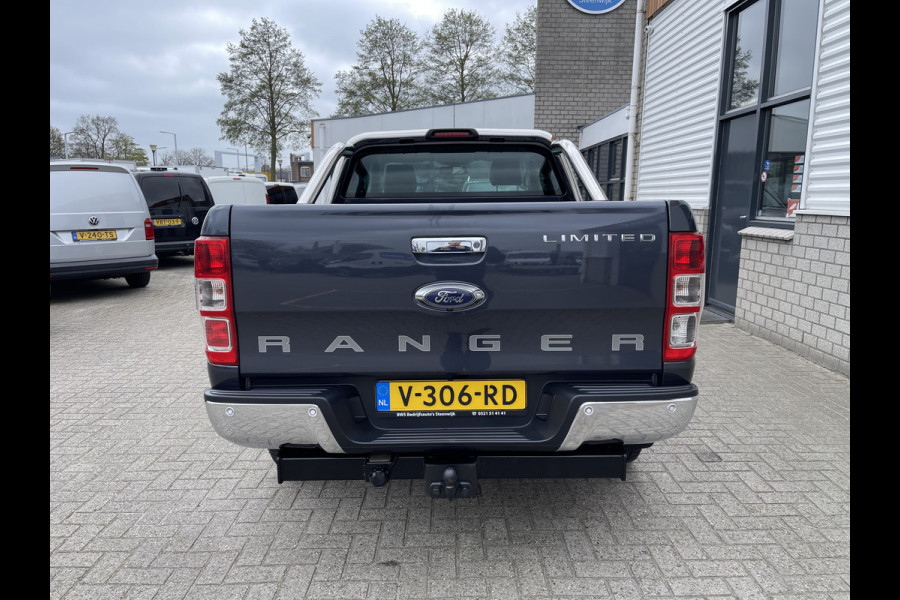 Ford Ranger 2.2 TDCi 160pk automaat 4x4 Limited Supercab / rijklaar € 22.950 ex btw / lease vanaf € 446 / airco / cruise / navi / leer / trekhaak 3500 kg !