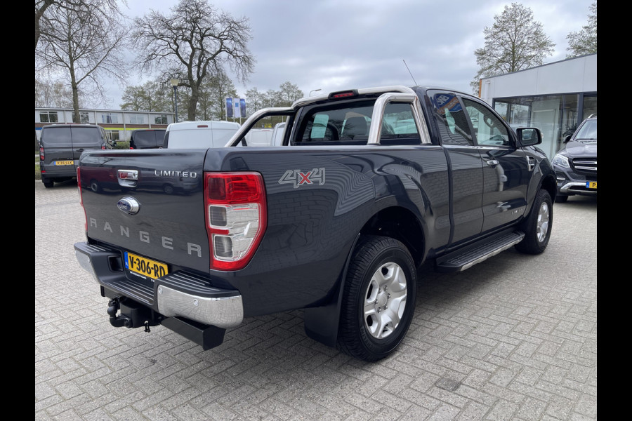 Ford Ranger 2.2 TDCi 160pk automaat 4x4 Limited Supercab / rijklaar € 22.950 ex btw / lease vanaf € 446 / airco / cruise / navi / leer / trekhaak 3500 kg !