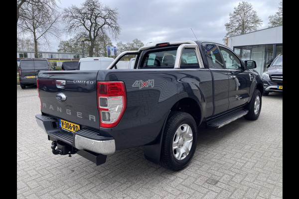 Ford Ranger 2.2 TDCi 160pk automaat 4x4 Limited Supercab / rijklaar € 22.950 ex btw / lease vanaf € 446 / airco / cruise / navi / leer / trekhaak 3500 kg !