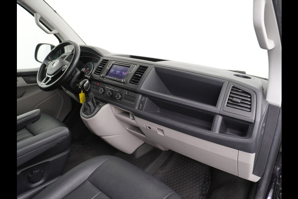 Volkswagen Transporter 2.0TDI 150PK Autom. Highline Leder Navi Pdc Voorruitverwarming Cruise Control Regen/Lichtsensor Lmv 2X Schuifdeur Rubbervloer Wandbetimmering Sidebars Achterklep 1e Eigenaar Euro 6