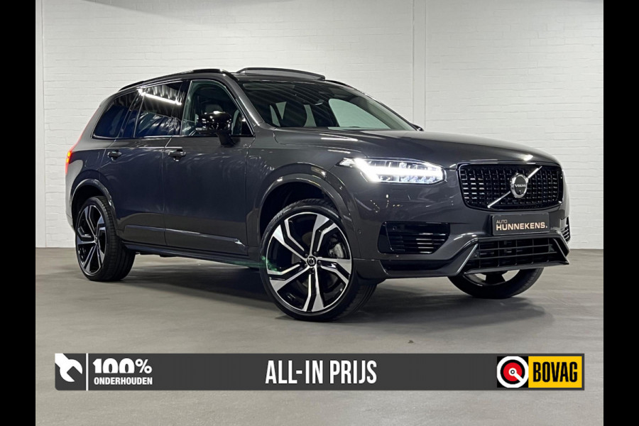 Volvo XC90 Recharge T8 AWD Ultimate Dark | Open dak | Luchtvering | Massage | Bowers&Wilkins | Adapt. Cruise | Geventileerde stoel