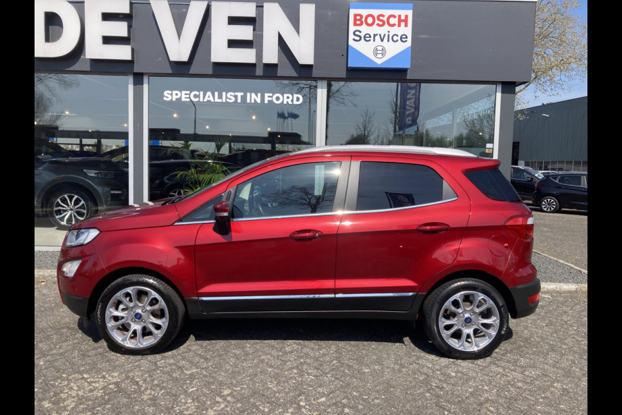 Ford EcoSport 1.0 EcoBoost Titanium 125pk/92kW 6-bak | Afn. trekhaak | Dodehoek | Camera | B&O | Winter Pack | Privacy Glass | 17 inch | etc. etc.;