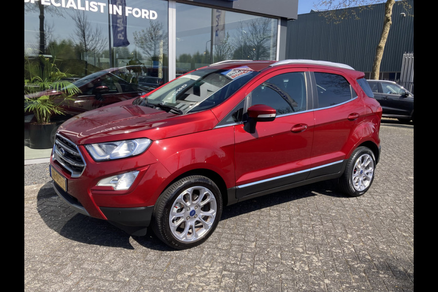 Ford EcoSport 1.0 EcoBoost Titanium 125pk/92kW 6-bak | Afn. trekhaak | Dodehoek | Camera | B&O | Winter Pack | Privacy Glass | 17 inch | etc. etc.;