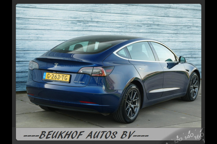 Tesla Model 3 Long Range AWD 75 kWh Cam Leer Navi Panorama