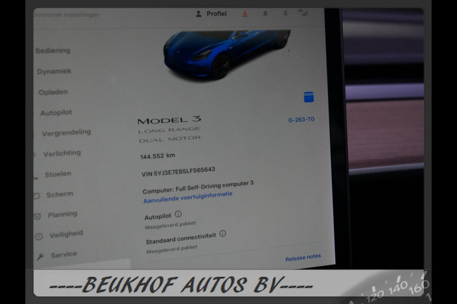 Tesla Model 3 Long Range AWD 75 kWh Cam Leer Navi Panorama