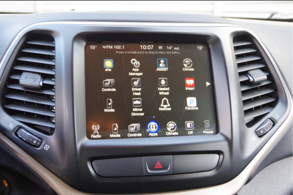 Jeep Cherokee 2.4 LIMITED, 190PK AUT. LEDER, XENON, TREKHAAK, KEYLESS, CAMERA, CRUISE, CLIMA, STOEL/STUUR VERWARMING