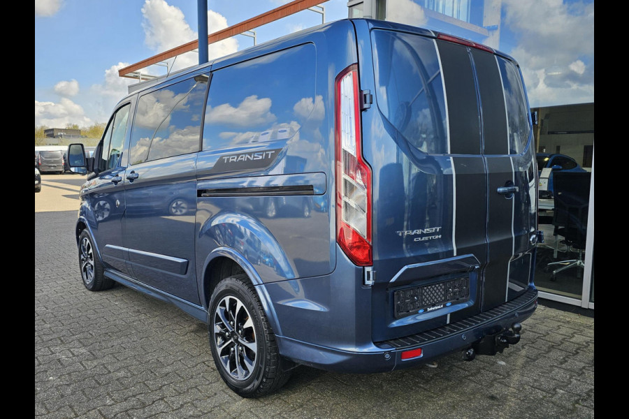 Ford Transit Custom 320 2.0 TDCI L1H1 Sport DC 185pk Automaat | DC | Dubbele Cabine | Adaptive cruise control | Dubbele schuifdeur | Trekhaak | Camera | Navigatie | Stoel-Stoel | Stoelverwarming
